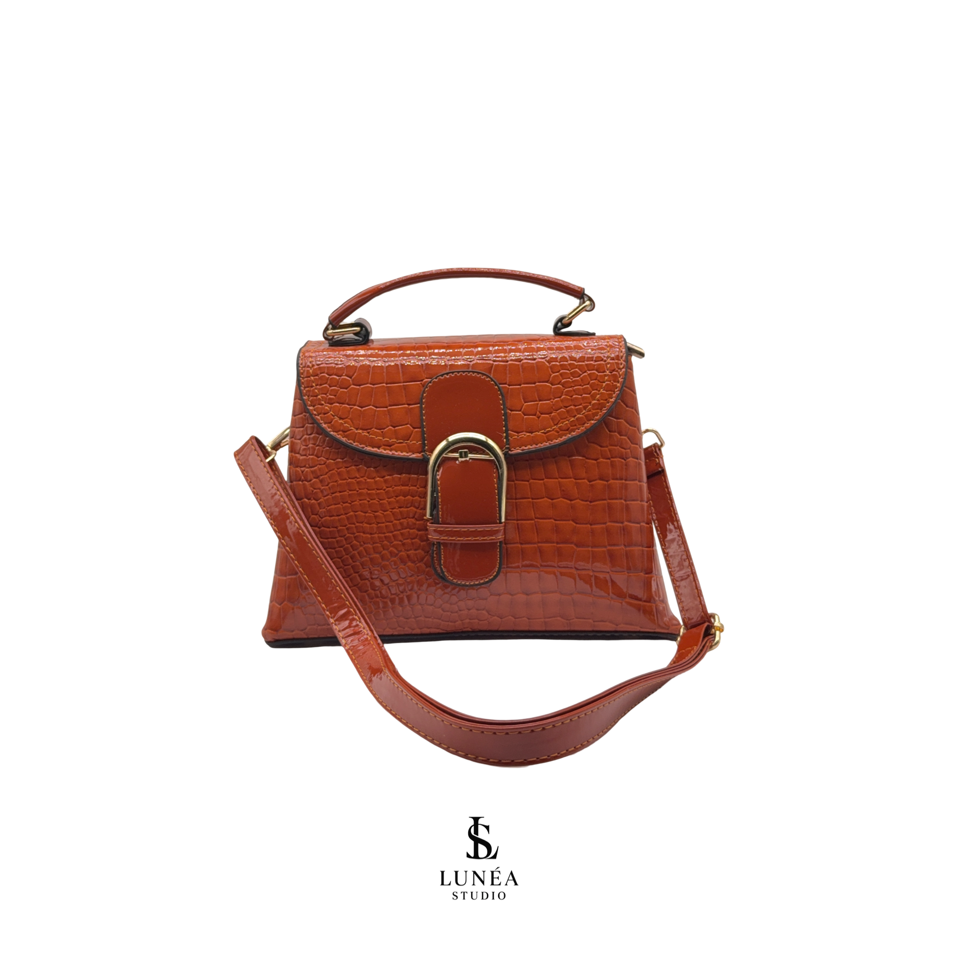 Croc Bag – Kupferbraun