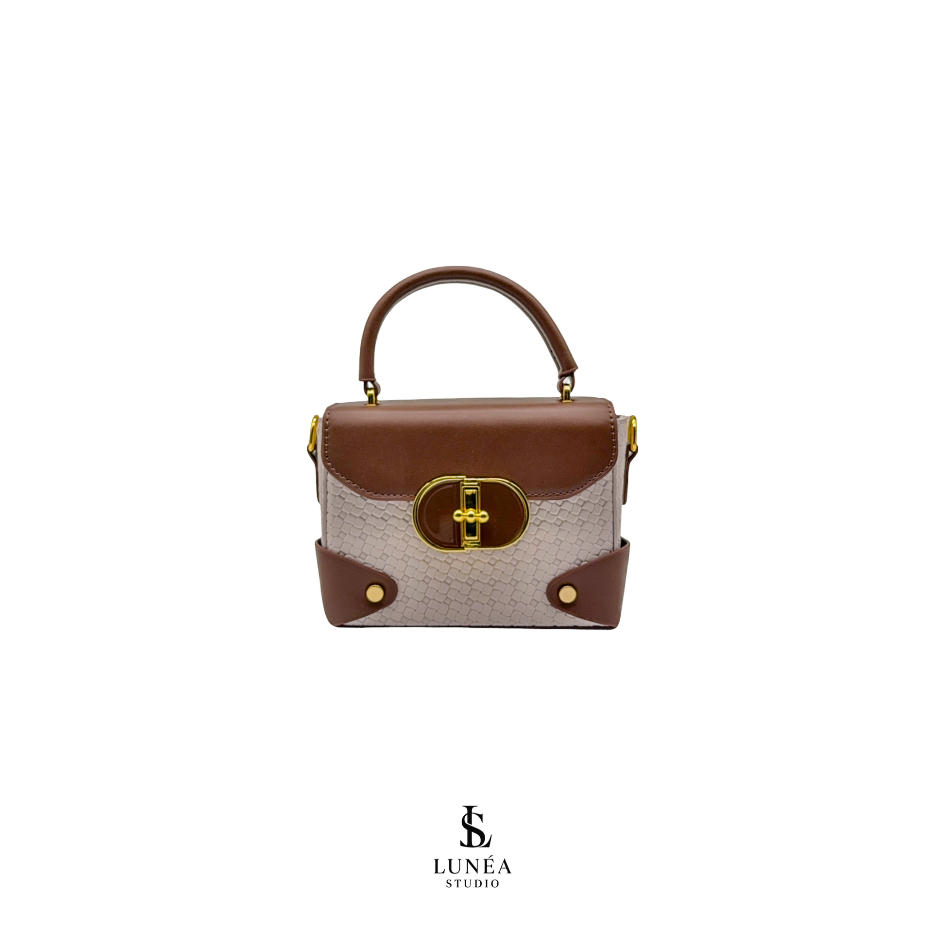 Éclat Bag – Mini-Tasche in Braun & Beige