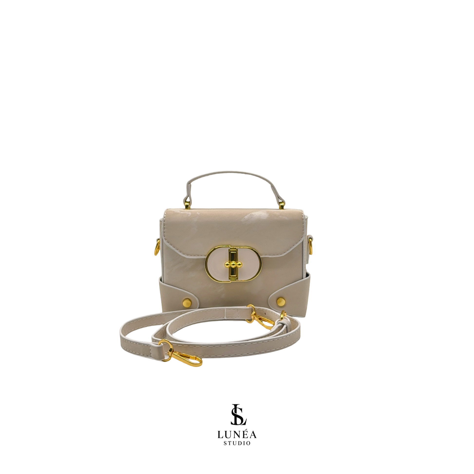 Éclat Bag – Cremeweiße Mini-Tasche
