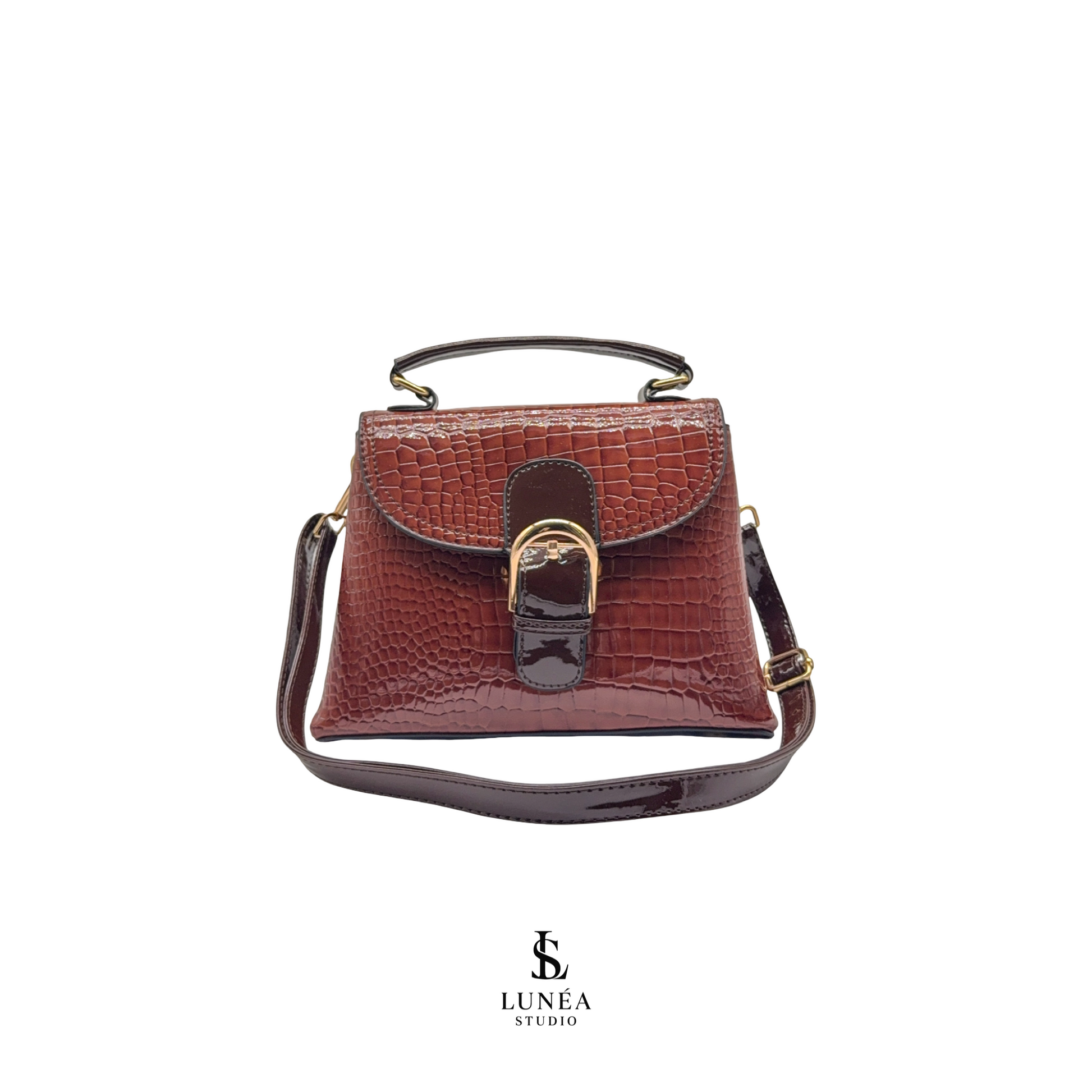 Croc Bag – Kastanienbraun