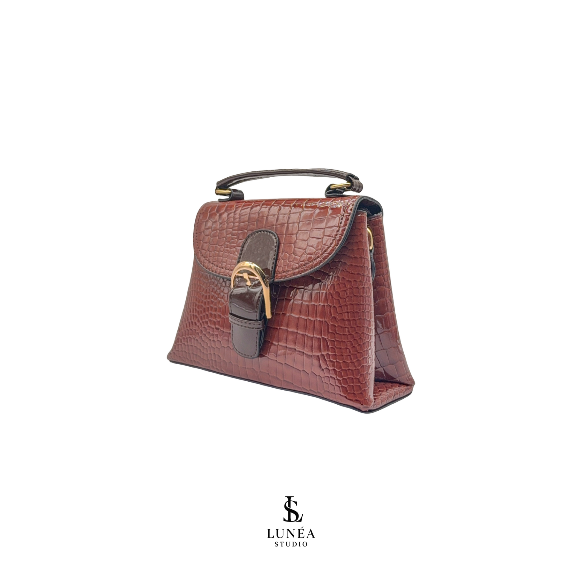 Croc Bag – Kastanienbraun